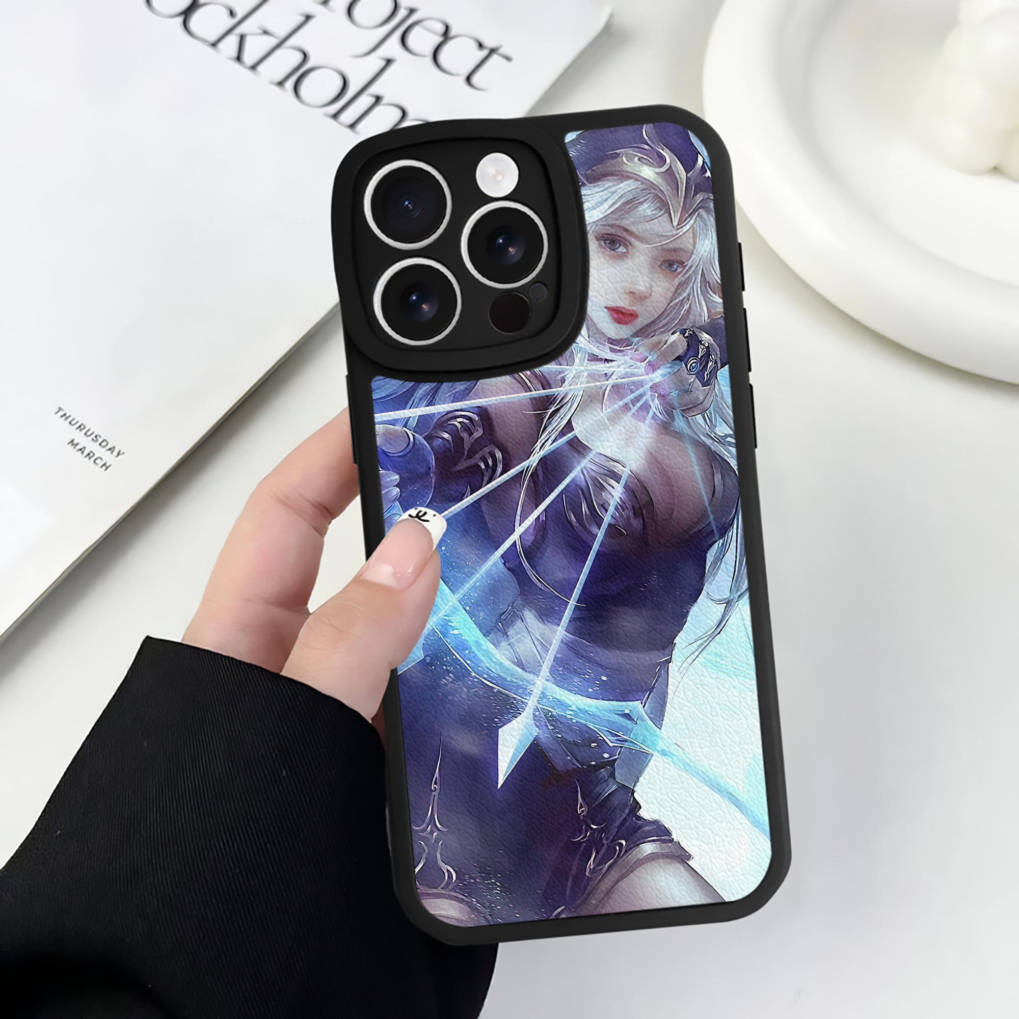 リーグ・オブ・レジェンド League of Legends LOL 【iPhone 16シリーズ対応】シリコンスマホケース（レザー調） 材質：シリコン